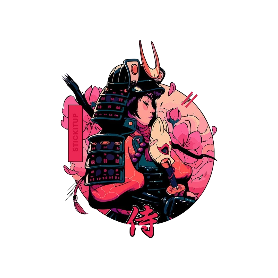 Sakura Samurai Sticker